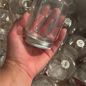 Clear plastic ornaments